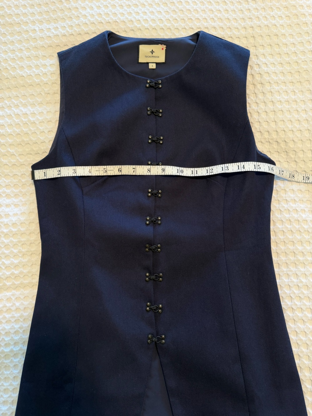 Tuckernuck Cotton Twill Duke Top Navy Size 6 - Picture 11 of 12